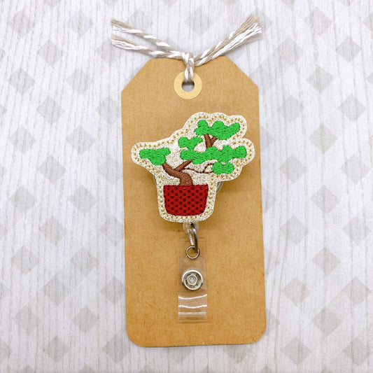 Bonsai Tree Badge Topper