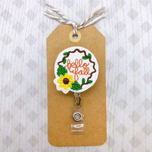 Hello Fall Badge Topper