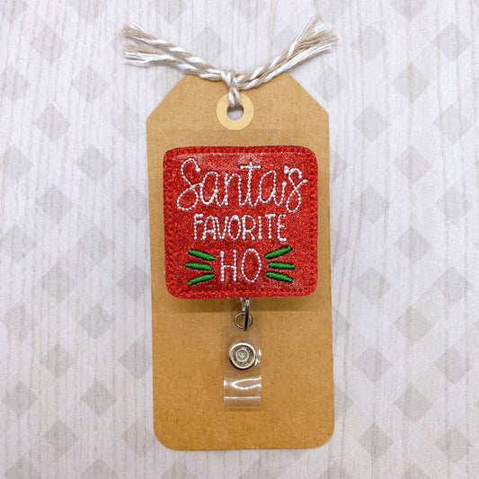 Santa’s Favorite Ho Badge Topper