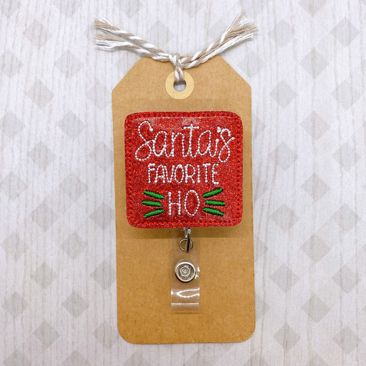 Santa’s Favorite Ho Badge Topper