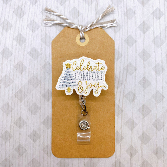 Celebrate Comfort and Joy Badge Topper