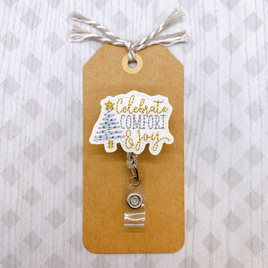 Celebrate Comfort and Joy Badge Topper