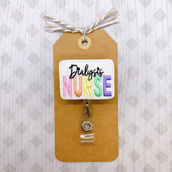 Dialysis Nurse Badge Topper