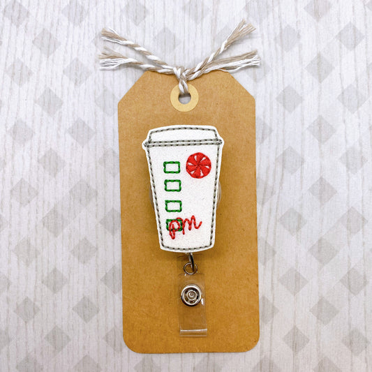Peppermint Mocha Badge Topper