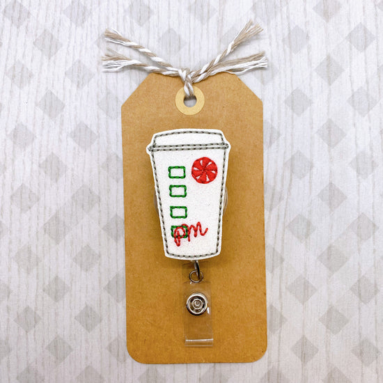 Peppermint Mocha Badge Topper