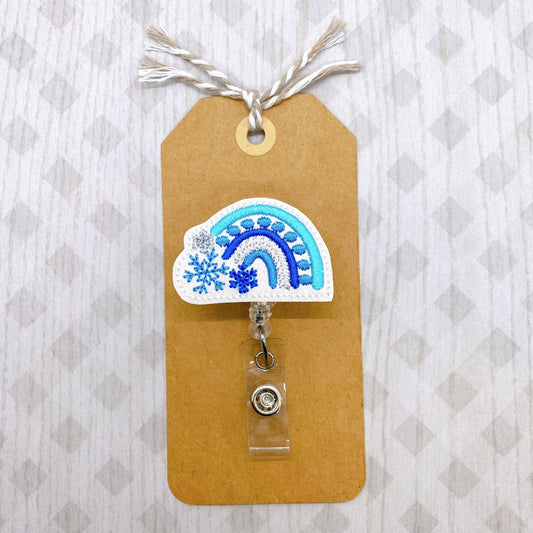 Snowflake Rainbow Badge Topper