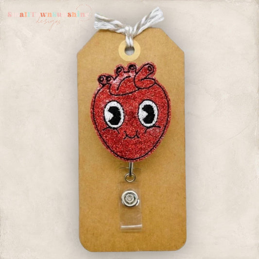 Kawaii Heart Badge Topper