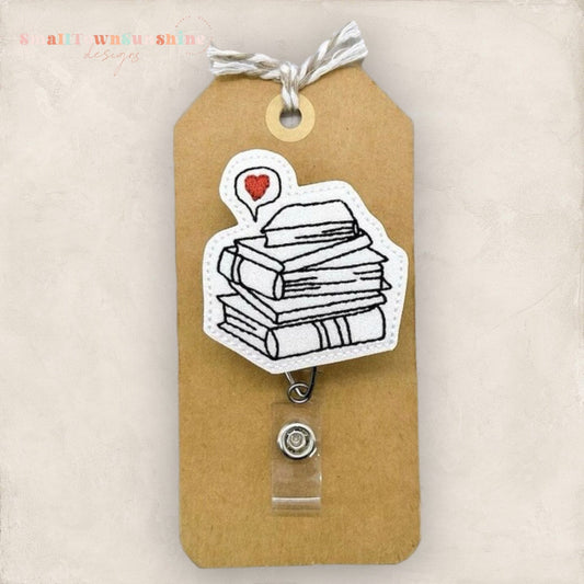 Book Stack Badge Topper