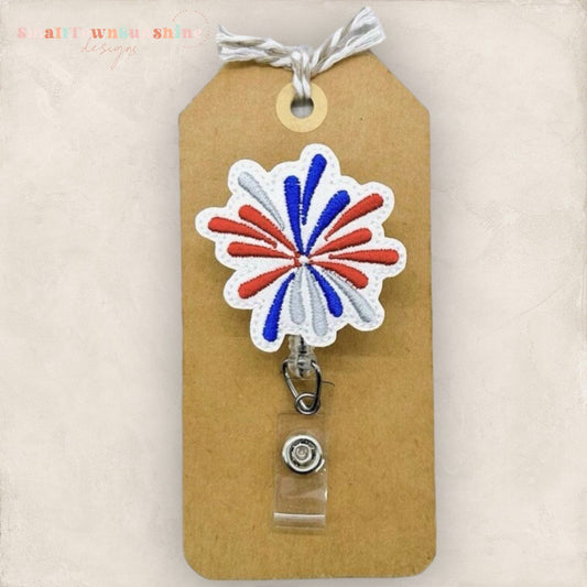 Fireworks Badge Topper