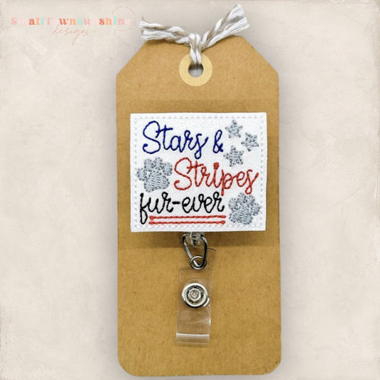 Stars and Stripes Fur-Ever Badge Topper