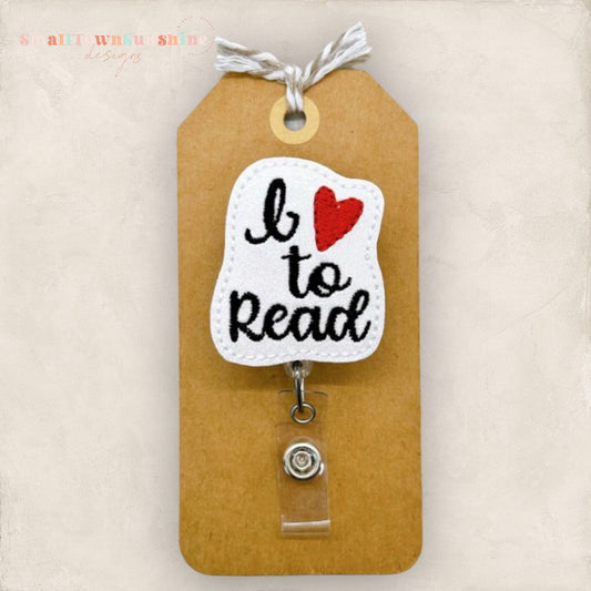 I Love to Read Badge Topper