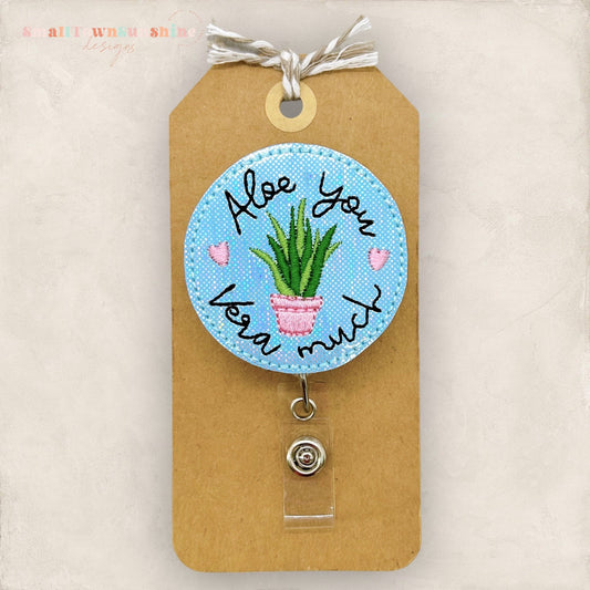 Aloe You Vera Much Badge Topper