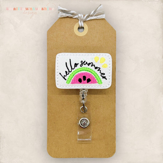 Hello Summer Badge Topper