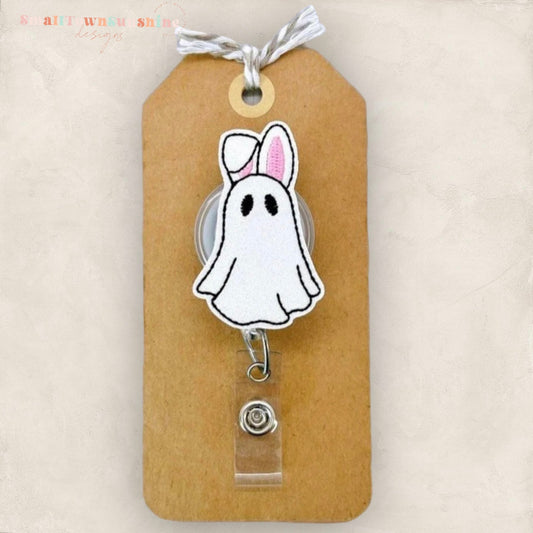 Ghost Bunny Badge Topper