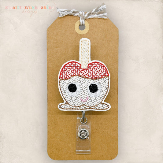 Candy Apple Badge Topper