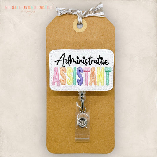 Administrative Assistant Badge Topper