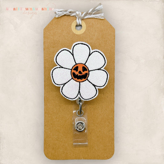 Pumpkin Daisy Pumpkin Badge Topper