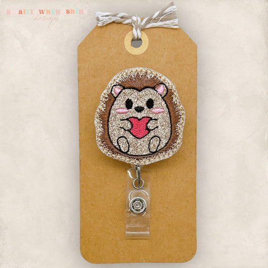 Hedgehog Love Badge Topper