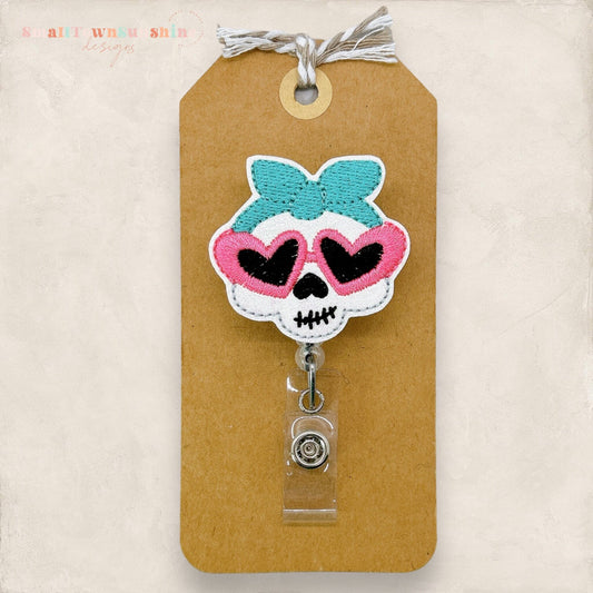Groovy Skeleton Badge Topper