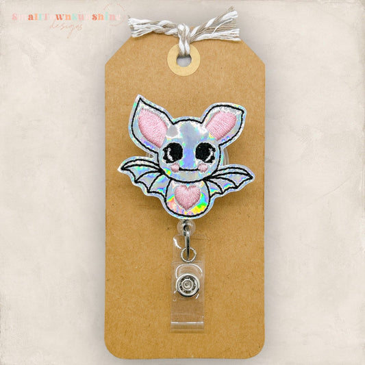 Holographic Bat Badge Topper