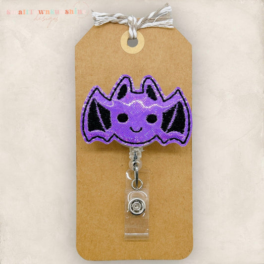 Purple Bat Badge Topper