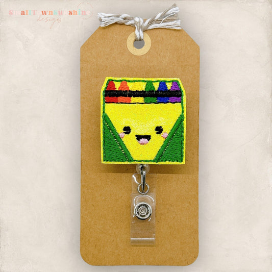 Box of Crayons Badge Topper
