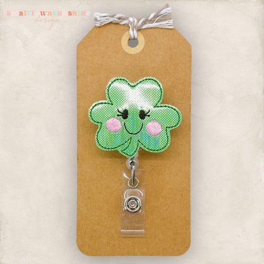 Blushing Shamrock Badge Topper