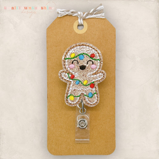 Gingerbread Man Badge Topper