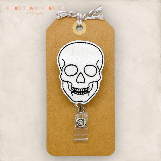 Human Skull Badge Topper