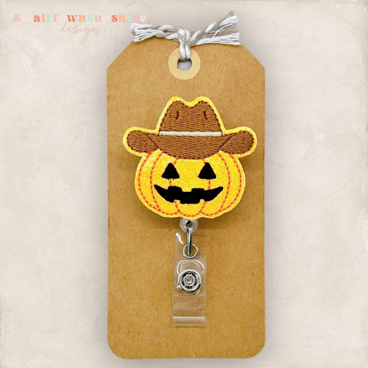 Western Pumpkin Badge Topper