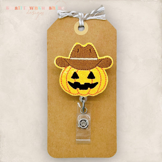 Western Pumpkin Badge Topper