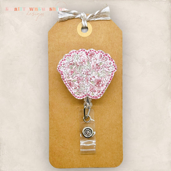 Pink Baby Feet Badge Topper