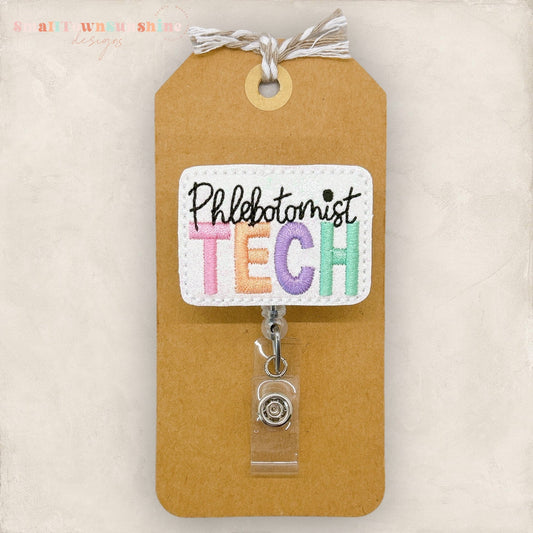 Phlebotomist Tech Badge Topper