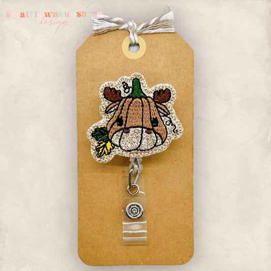Moose Pumpkin Badge Topper