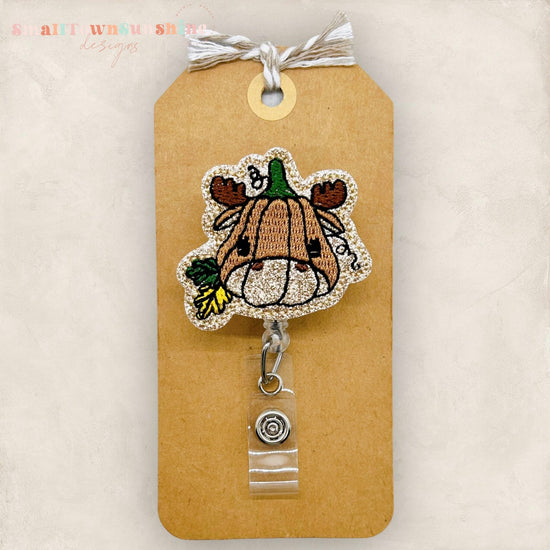Moose Pumpkin Badge Topper