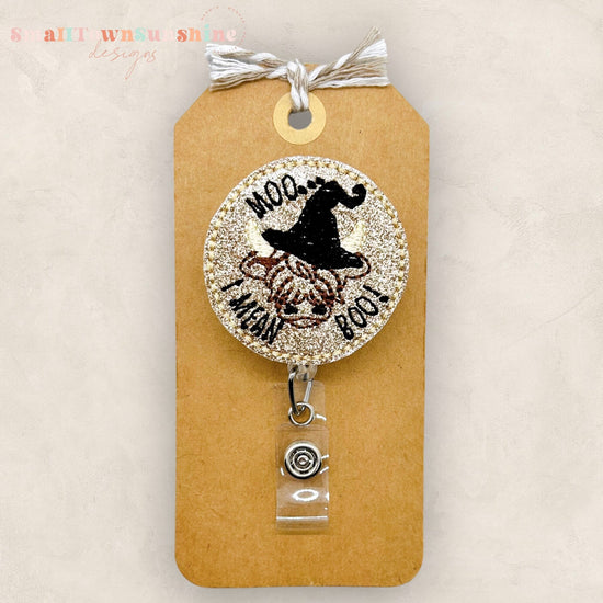 Moo I Mean Boo Badge Topper