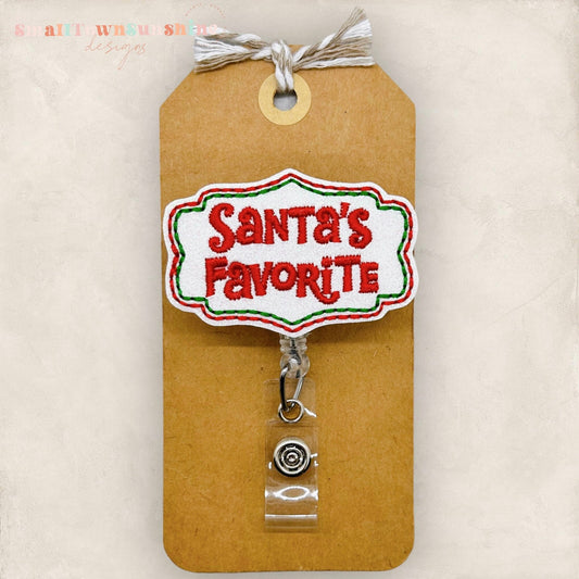 Santa’s Favorite Badge Topper
