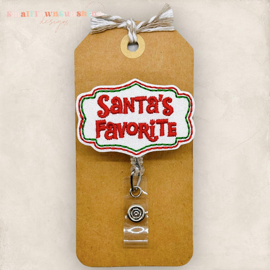 Santa’s Favorite Badge Topper