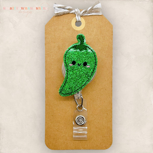 Green Chili Pepper Badge Topper