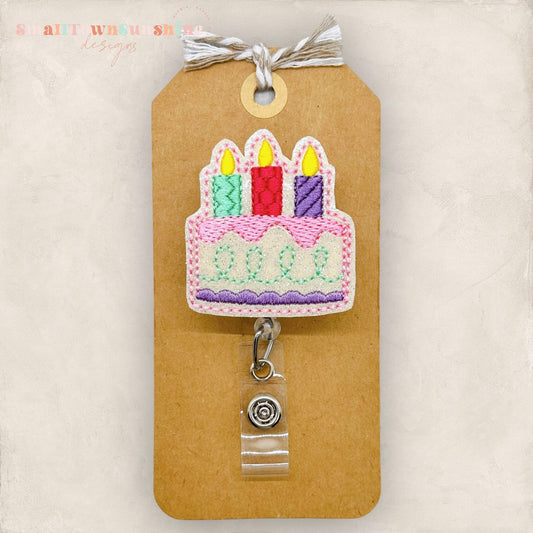 Birthday Cake Badge Topper