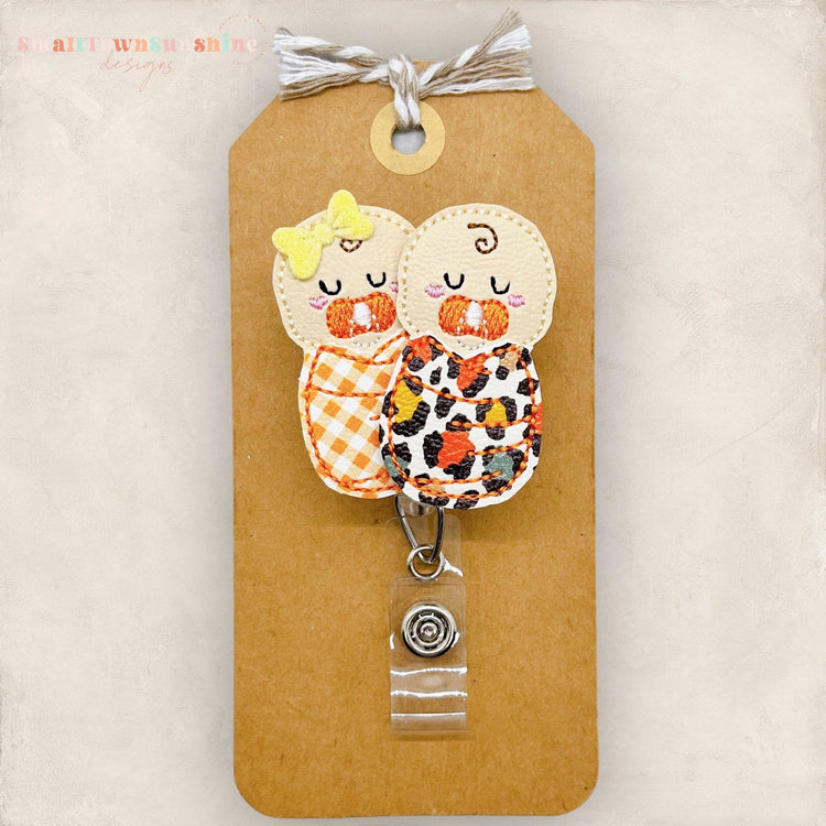 Fall Swaddled Babies Badge Topper