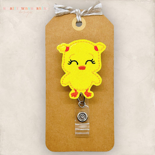 Pigtail Chick Badge Topper