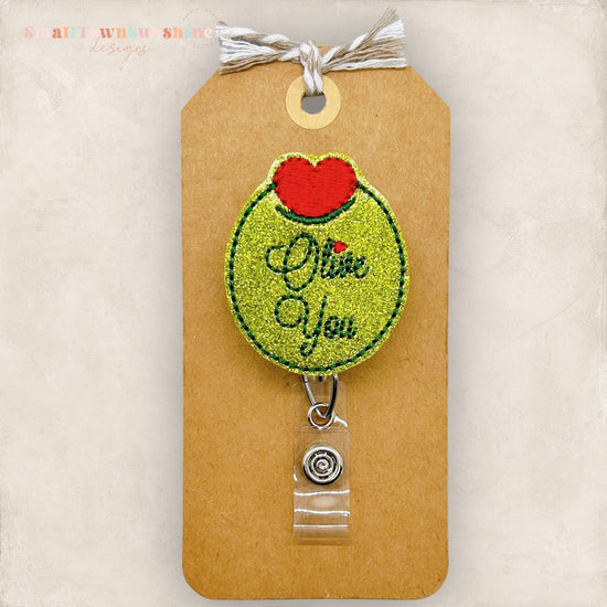 Olive You Badge Topper