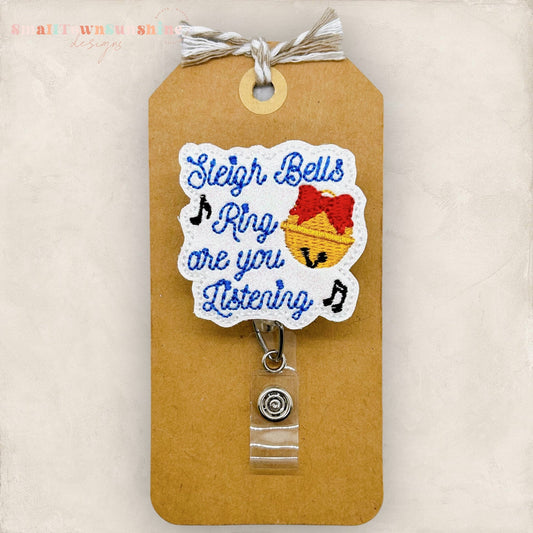 Sleigh Bells Badge Topper
