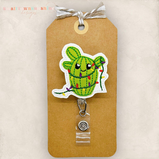 Christmas Cactus Badge Topper