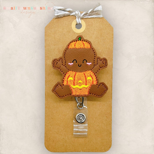 Pumpkin Baby Badge Topper