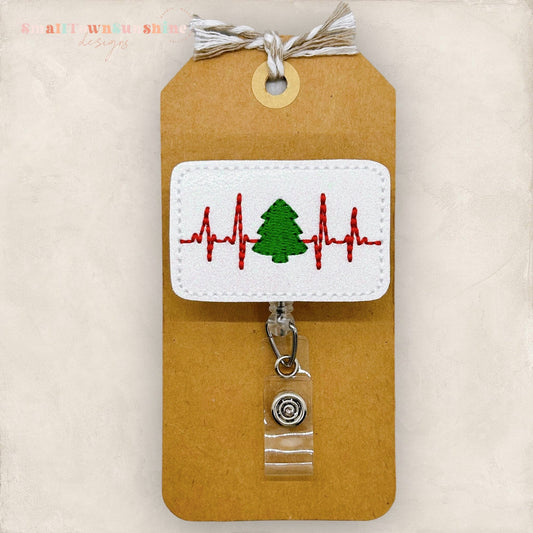 My Heart Beats Christmas Badge Topper