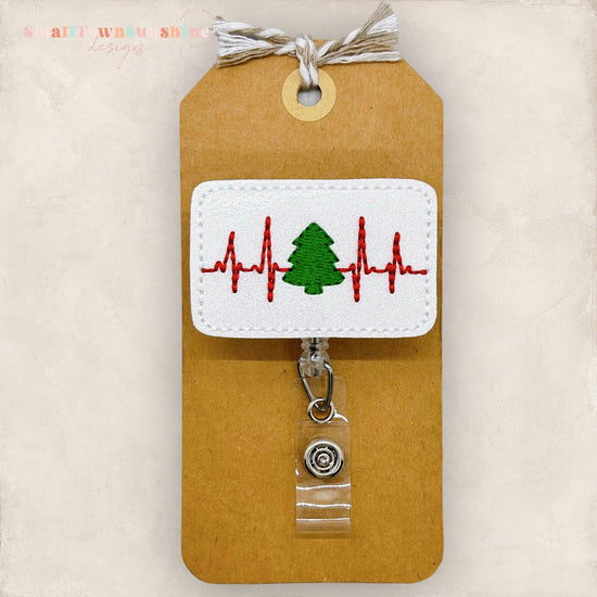 My Heart Beats Christmas Badge Topper