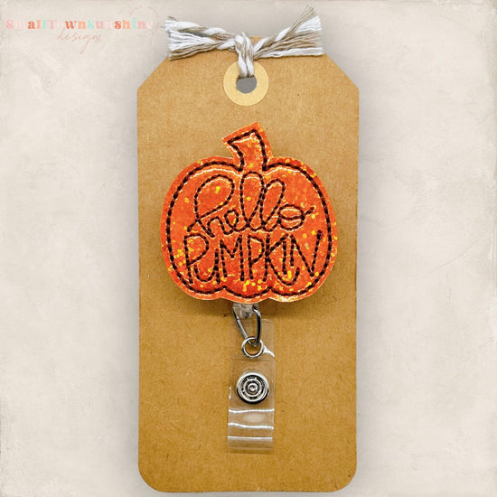Hello Pumpkin Badge Topper
