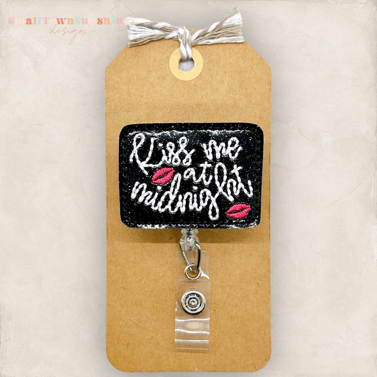 Kiss Me At Midnight Badge Topper